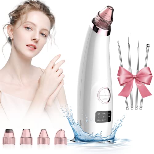 Blackhead Remover Vacuum Blackhead Remover Blackhead Extractor Pore Cleaner Black Head Remover Face Vacuum Pore Extractor - Includes Blackhead Re