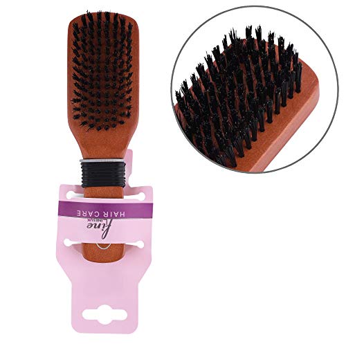 Fine Lines - Paddle Bristle Brush | Boar and Nylon Bristle Hair Brush | Soft Bristle Hair Brush for Afro, Wet or Curly Hair | Bristle Hair Brushe