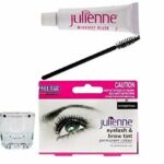 New Julienne Eyelash Eyebrow Tinting Kit Dye Midnight black Brush Tint Dish