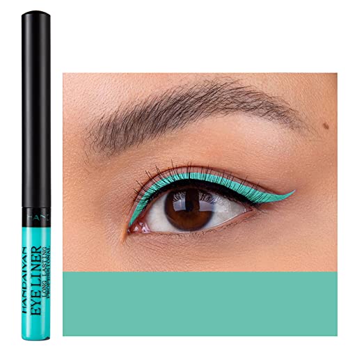 Coloured Eyeliner, Matte Liquid Eyeliner, Blue Eyeliner Long-Lasting Waterproof Liquid Eye Liner, Highly-Pigmented Colourful Eyeliner for Eye Mak