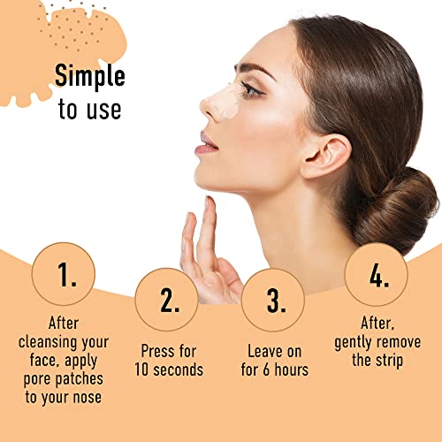 Kascin Nose Patch - Hydrocolloid Nose Pore Strips - Overnight Blackhead Remover Strip- 10 Patches Pore Strips - Made in Korea - Exract Impurities