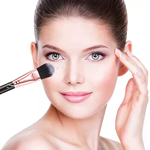 Makeup Brushes Set DUAIU 16PCS Vegan Synthetic Make up Brushes Foundation Eyeshadow Concealer Eyebrow Black Marble Brush Set With Makeup Brush Ho