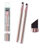 Angled Eyeliner Brush 2 Pieces Fine Angled Eyebrow Brush,Eye Liner Makeup Brush Fine Eyeshadow Brush, Smooth Liquid Eyeliner Brush Eyeshadow Brus
