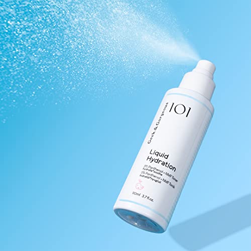 Geek & Gorgeous Liquid Hydration, facial toner spray with 5% panthenol + Natural Moisturising Factors, hydrates & soothes - all skin types, 110ml