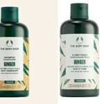 The Body Shop Ginger Shampoo Conditioner Set 250ml each Vegan new formula itchy scalp anti dandruff