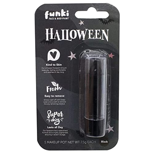 Black Lipstick - Pack of 1 - Tube of Black Lipstick - Fancy Dress Costume Makeup Accessory