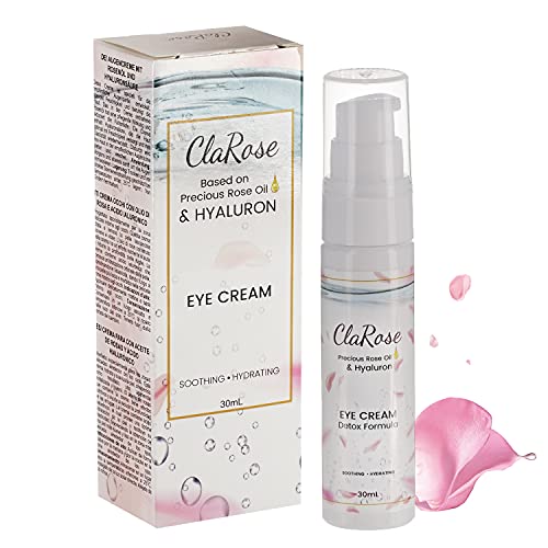 ClaRose Hyaluronic acid Anti-ageing Eye Cream with 100% Natural Rose oil; 30ml