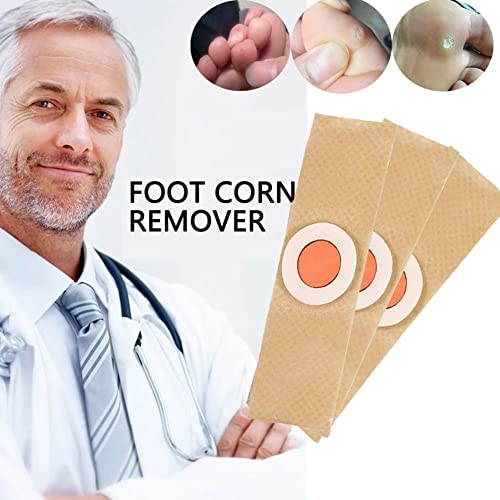 Corn Plasters, 24 Count MYMULIKE Corn Removal Pads Relief Corn Pain, Corn Cushions for Feet, Hand, Toe for Feet Care and Wart Remover Corn Pads F