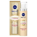 NIVEA Cellular LUMINOUS 630 Anti-Dark Spot Tinted Fluid SPF 20 Double Corrector (40ml), Correcting Dark Spot Cream, Facial Concealer for Luminous