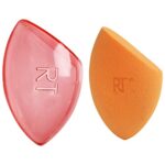 REAL TECHNIQUES Miracle Complexion Makeup Sponge for full cover foundation with Travel Case (Packaging and Colour May Vary)