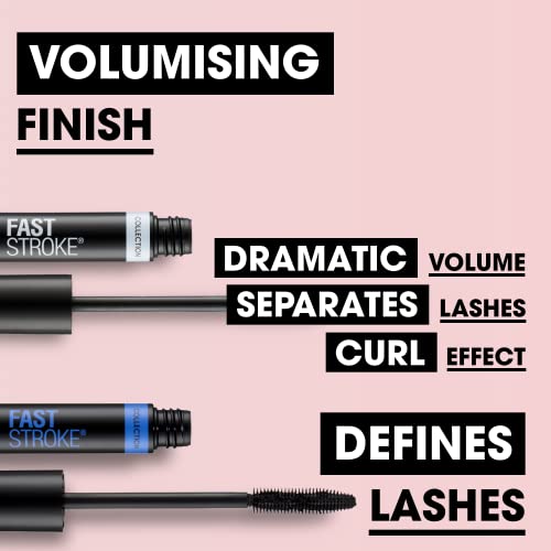 Collection Cosmetics Fast Stroke Defining Lash Mascara, Volumising and Curling, 9ml, Black