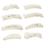 ZHIOPRO Pearls Hair Clips, 8Pcs Pearl Girl Hair Accessories Barrettes Pins,Fashion Artificial Pearl Hair Barrettes for Women Girls Party Birthday