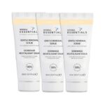 Herbal Essentials Gentle Renewal Scrub, Pack of 3 - Made with Kaolin Clay & Sunflower Seed Oil, 98% Natural Ingredients, 100% Pure Vegan & Cruelt