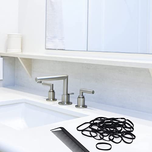 Black Elastic Hair Bands, MORGLES 1000 Hair Rubber Bands Braiding Bands Hair Elastics Small Hair Bands Elastic hair Ties Wedding Hairstyle Hair B