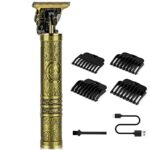 Hair Clippers Beard Trimmer for Men,Electric Cordless Rechargeable Hair Trimmer Set for Barbers and Home,USB Zero Gapped T Blade Hair Cutting Kit