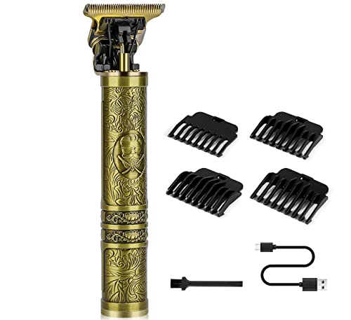 Hair Clippers Beard Trimmer for Men,Electric Cordless Rechargeable Hair Trimmer Set for Barbers and Home,USB Zero Gapped T Blade Hair Cutting Kit