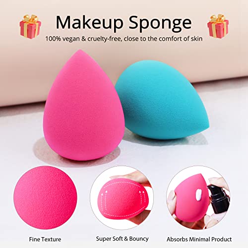 BEAKEY Diversity Makeup Brushes 12Pcs Makeup Kit, Premium Synthetic Kabuki Foundation Face Powder Concealers Eyeshadow Blush Brushes Makeup Brush