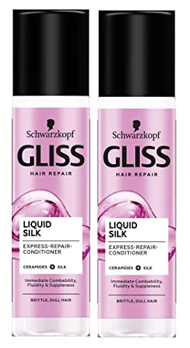 Schwarzkopf Gliss Hair Repair Liquid Silk Express Repair Conditioner 200ml- Pack of 2