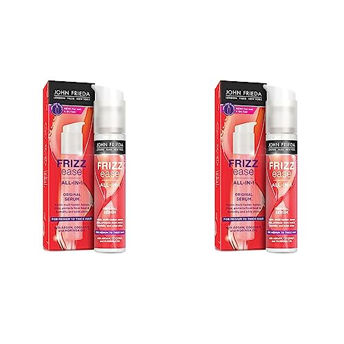 John Frieda Frizz Ease Original Serum 50ml, Hydrating Anti-Frizz Serum for Medium to Thick Hair