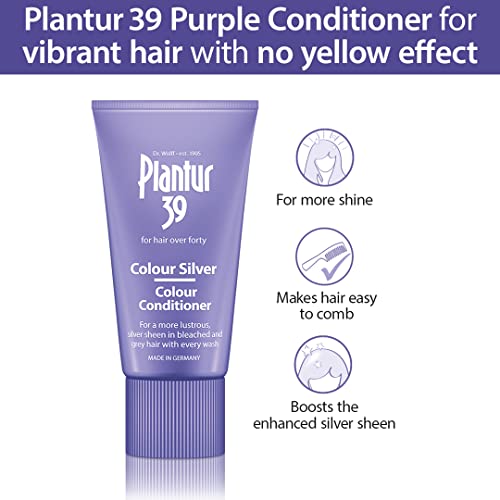 Plantur 39 Purple Conditioner 150ml | Enhanced Silver Sheen for Bleached and Grey Hair | Prevents and Reduces Hair Loss and Supports Hair Growth