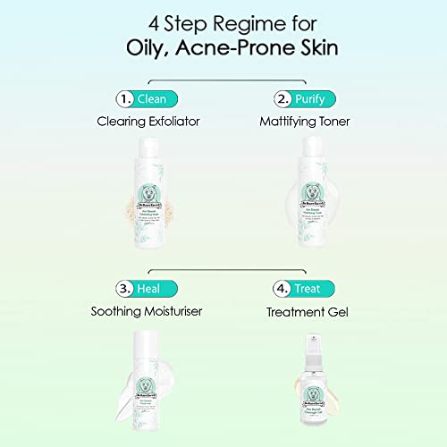 BeBarefaced Acne Treatment Acne Cream Moisturiser - Spot Cream Spot Treatment for Face with Tea Tree Oil and Salicylic Acid BHA - Anti Blemish Fa