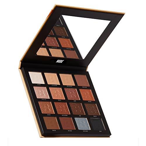BEAUTY BAY Neutral 16 Piece Colour Eyeshadow Palette Gift Set - Make up Beauty Products - Vegan Gifts for Women - PETA Certified Cruelty Free - M