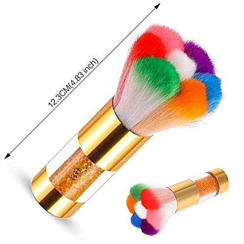 Nail Dust Cleaner, Nail Dust Brush Nail Soft Dust Cleaner Cleaning Brush Acrylic UV Gel Powder Removal Manicure Tool Nail Art Supplies for Acryli