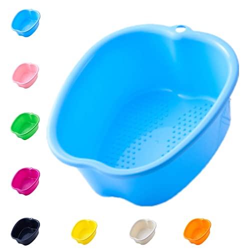 Large Foot Bath Spa Bowl Plastic Pedicure Bowl Massage Foot Tub,for Pedicure, Detox and Massage, Perfect to Soak Your Feet, Toe Nails and Ankles,