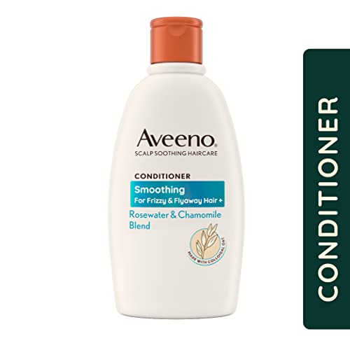 Aveeno Smoothing Rosewater and Chamomile Scalp Soothing Conditioner for Frizzy Hair 300ml