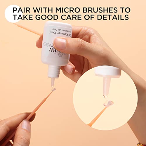 LASHVIEW Eyelash Extension Professional Plain Gel Remover Fast Acting Removing Eyelash Extension Glue Clear 15ml