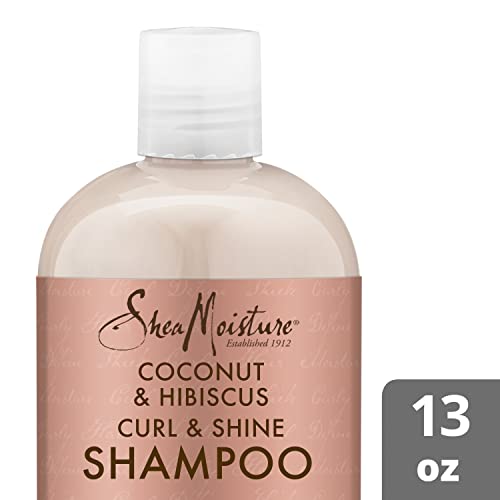 Shea Moisture Coconut & Hibiscus Curl & Shine Shampoo and Conditioner Set W/silk Protein and Neem Oil 13 Oz Bottles by Shea Moisture