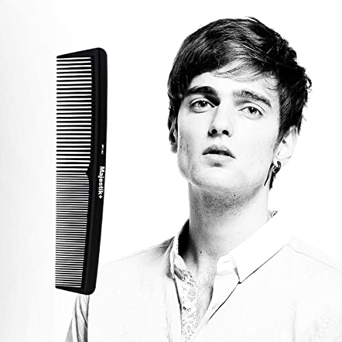 Hair Comb- a Professional Hairdressing Carbon Fibre Comb, Master Barber and Salon Comb, Anti Static, Heat Resistant, Strong & Durable, Medium and