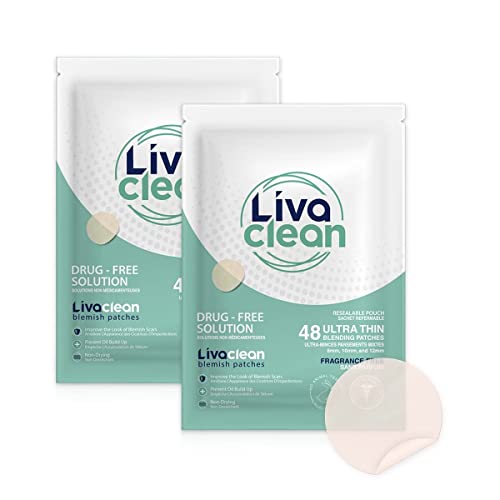 Livaclean Acne Patches - Translucent Hydrocolloid Patches Pimple Spot Treatment Stickers for Face and Body - Zit Sticker - Spot Patch Pimple Patc