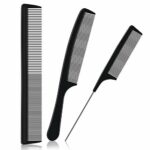 URAQT Hairdressing Combs Set, 3pcs Hair Combs Hair Brushes, Pin Tail Comb, Anti Static Fine Tooth Cutting Comb Professional Salon Styling Comb