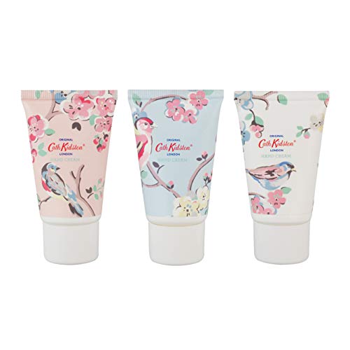 Cath Kidston Blossom Birds Assorted Hand Cream Trio Gift Set | Enriched With Shea Butter | Cruelty Free & Vegan Friendly | Travel Friendly Sizes