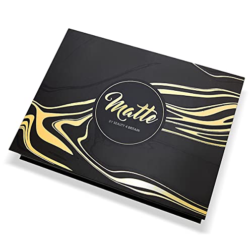 Beauty4Britain Matte Nail Polish Set 21 Nail Polish 21 Different Shades Luxury Black & Gold Box Non-Gel