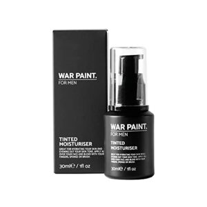 War Paint Men's Tinted Moisturiser - (Shade Light) - 5 Shades available - Makeup Crafted For Men - Cruelty Free, Vegan Products - Perfect Tone