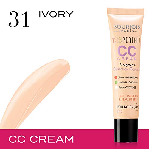 Bourjois 123 Perfect CC Cream Colour Correcting 31 Ivory, 3ml, 357310