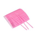 G2PLUS 200PCS Micro Applicators Brushes, Pink Disposable Micro Applicators, Disposable Eyelash Extension Swabs for Eyelashes Extensions