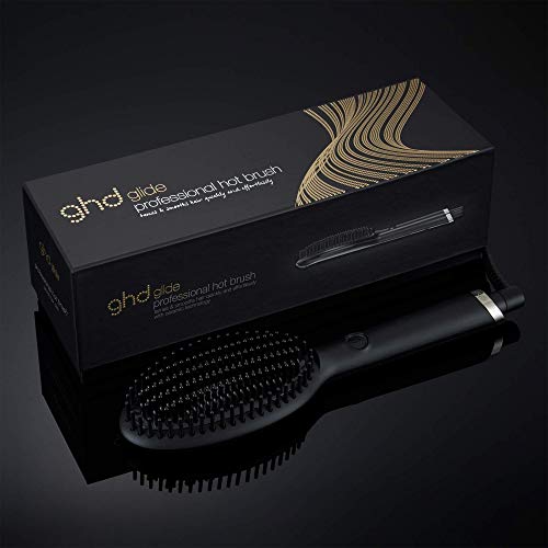 ghd Glide Hot Brush for Hair Styling, Ceramic Technology with Ioniser to Eliminate Frizz, Optimum 185°C Temp for Salon Smooth Styling