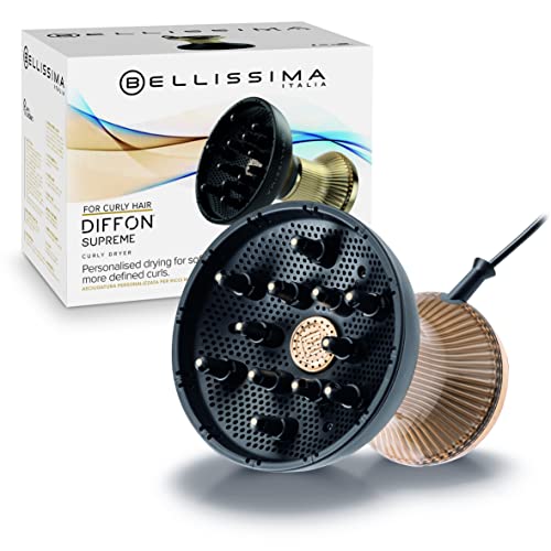 Bellissima Ceramic Diffon Hot Air Diffuser for Curly Hair, 700 W, 2 Air/Temperature Combinations, Gentle Heat Technology, Frizz-Free Curls Equipp