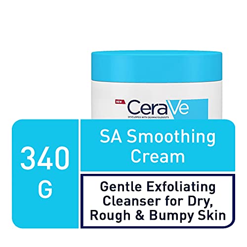 CeraVe SA Smoothing Cream for Rough and Bumpy Skin 340g with Salicylic Acid and 3 Essential Ceramides