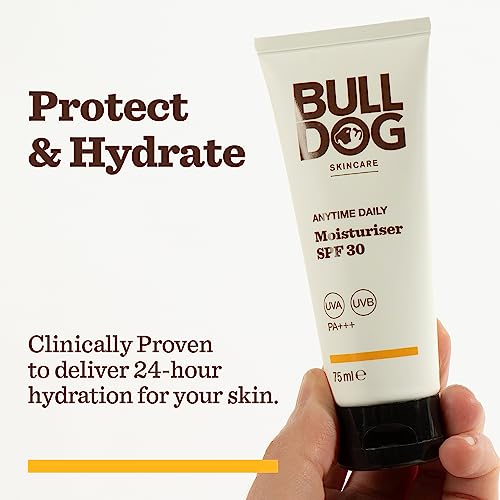 Bulldog Skincare - Anytime Daily Moisturiser for Men | Face Cream With SPF 30 | 75 ml