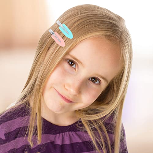 HTHL No Bend Hair Clips, 24 Pieces No Crease Curl Pin Clips, Creaseless Hair Clips for Girls Women Hair Styling Accessories(Multicolor)