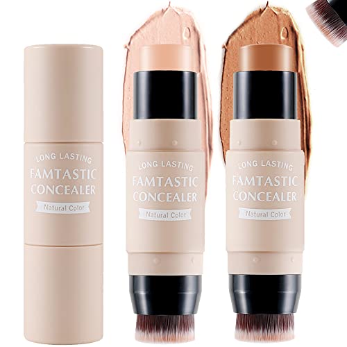 Erinde 3-in-1 Cheek Blush & Lip Tint & Eyeshadow, Creamy Blush Stick for Cheeks & Lips with Brush, Buildable Lightweight Hydrating formula, Easy