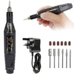 Electric Nail Drill, Professional Nails Files for Acrylic Nail Gel, Portable Adjustable Speed Electric Manicure Pedicure Kit Nail Drill Polishing