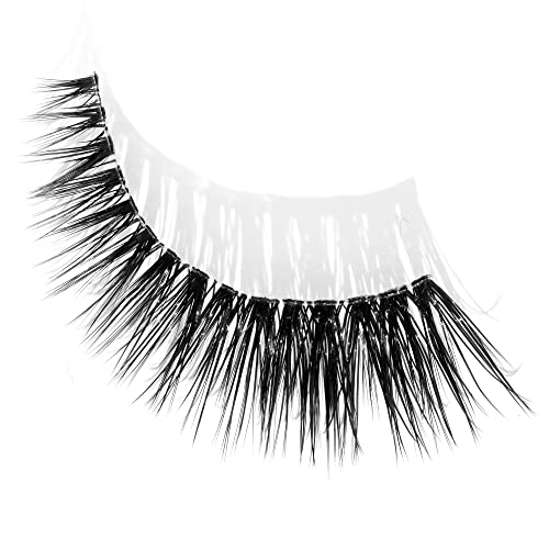 NYX Professional Makeup False Lashes, Long-lasting 12h Wear, Invisible Bands, Re-Usable up to x15, Vegan Lashes, Jumbo Lash!, Fringe Glam