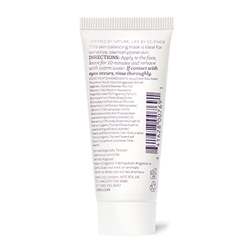 ELEMIS Herbal Lavender Repair Mask, Soothing Face Mask Formulated with Kaolin, Rosemary, Thyme and Lavender, Purifying Face Mask, Decongests Comp
