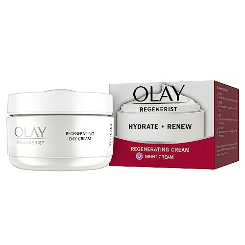 Olay Regenerist Regenerating Night Cream, Smooths the Look of Wrinkles At Night, 50 ml