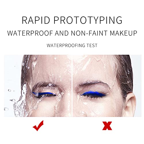 Coloured Eyeliner, Matte Liquid Eyeliner, Blue Eyeliner Long-Lasting Waterproof Liquid Eye Liner, Highly-Pigmented Colourful Eyeliner for Eye Mak